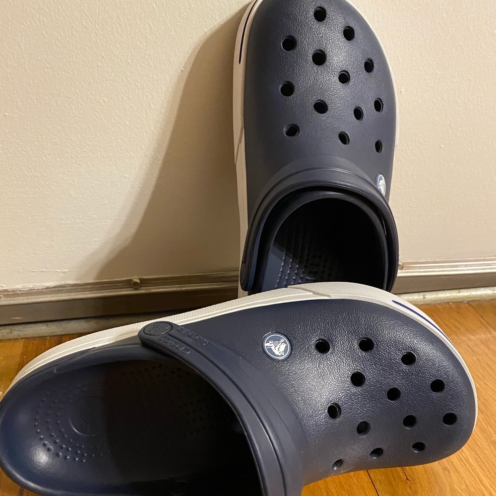 Navy Crocs